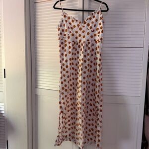 Baum und Pferdgarten White Rust Polka Dot Dress 100% Organic Cotton